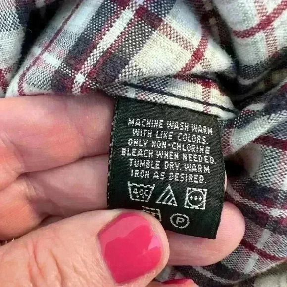 Men's Eddie Bauer Long Sleeve 100% Cotton Size Large L Tall Ultra Long Flannel - Picture 9 of 10